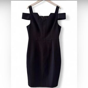 White House Black Market Strapless Black Dress